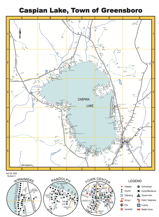 Greensboro Lake Map